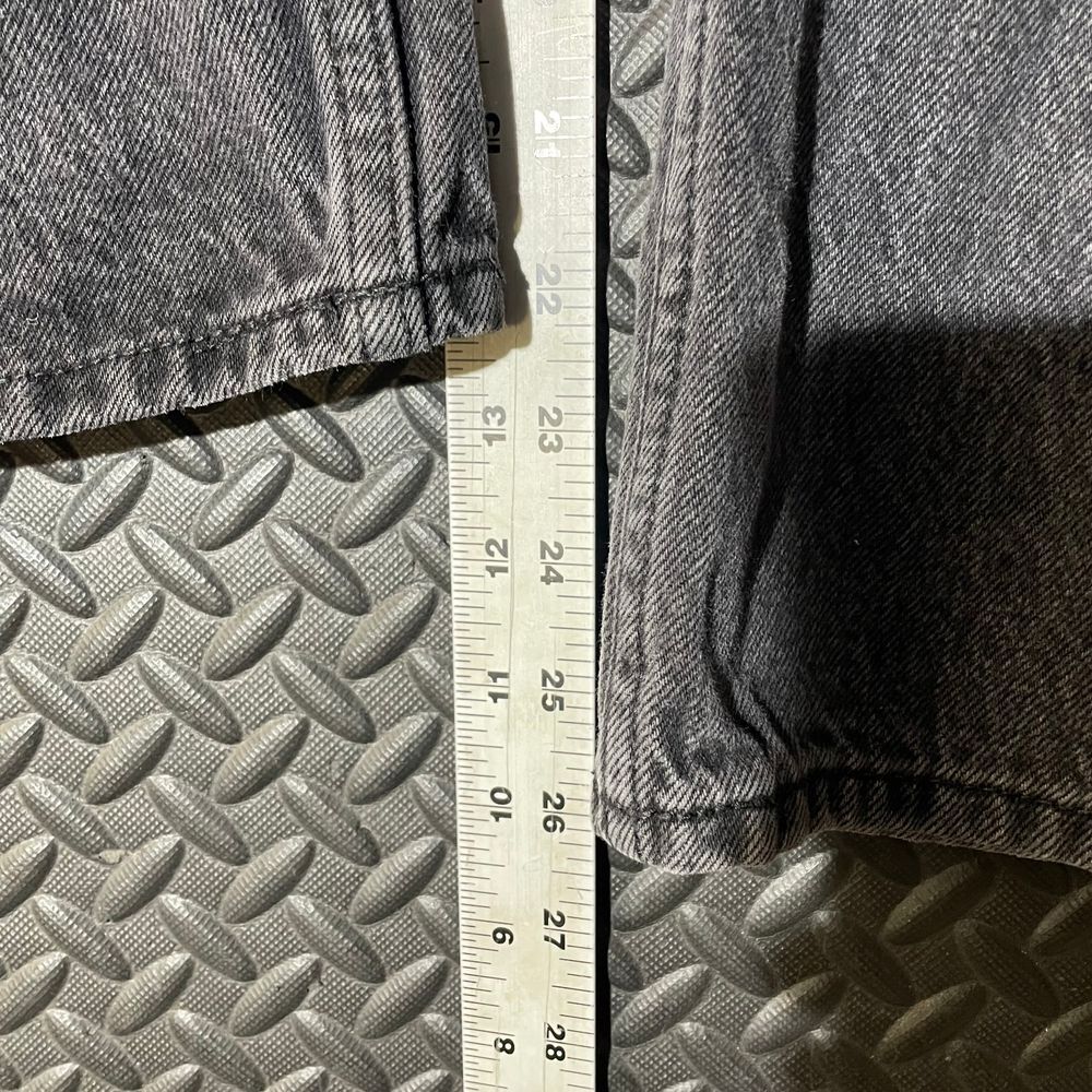 Vintage Y2K Old Navy Loose Fit Built in Tough Black Faded Denim Jeans Youth Sz10 - Picture 5 of 6